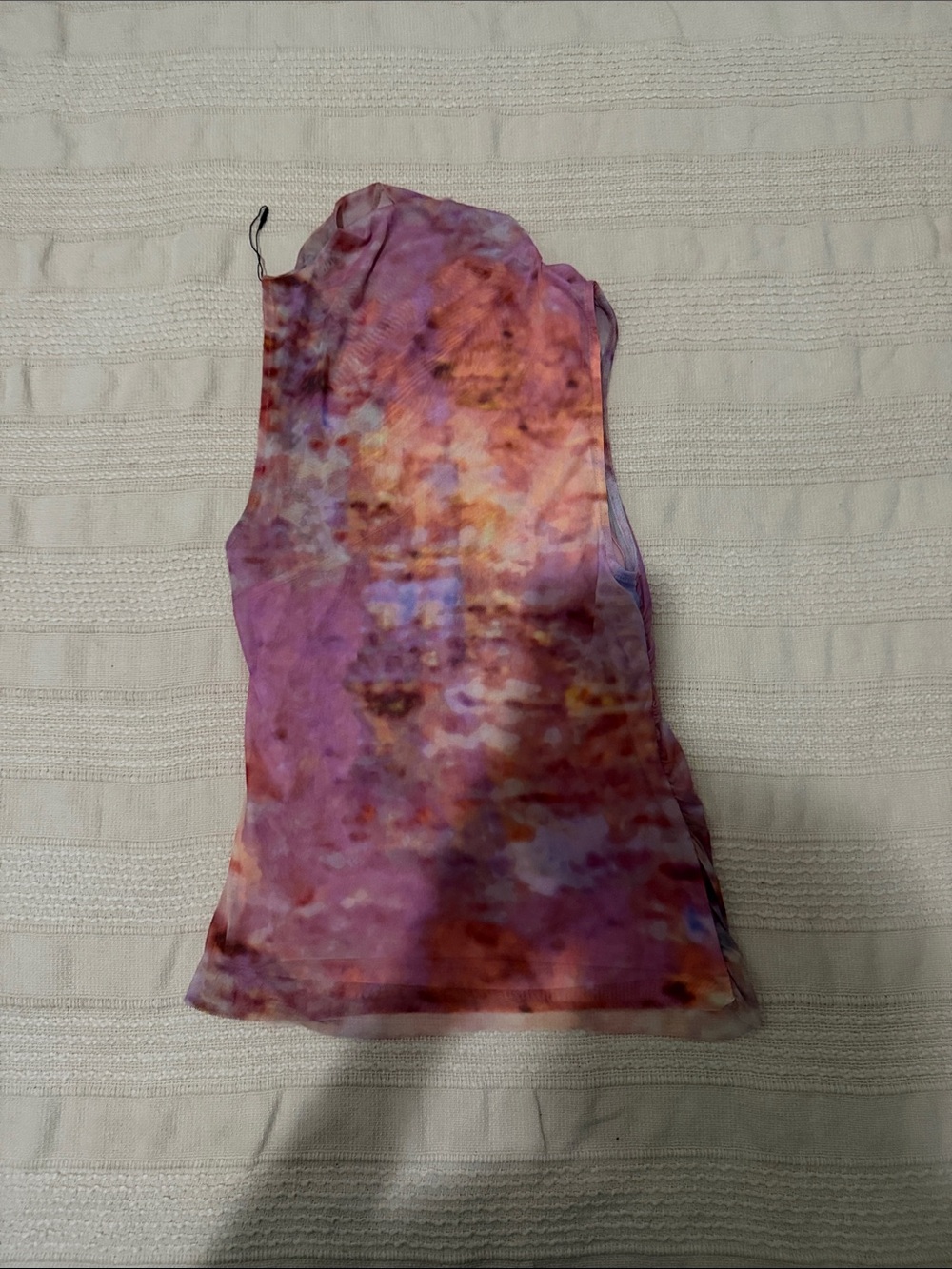 Zara Multicolor Pink & Purple Tie-Dye Tank Top